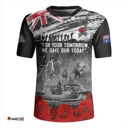 Australia V-Neck Rugby Jerseys We Gave Our Today Anzac Day Memorial
