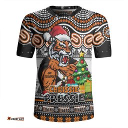 Wests Tigers V-Neck Rugby Jerseys Aussie Ugly Christmas For Die Hard Fan Supporters