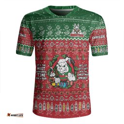 South Sydney Rabbitohs Custom V-Neck Rugby Jerseys - Chrissie Spirit V-Neck Rugby Jerseys