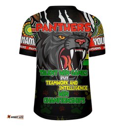 Penrith Panthers V-Neck Rugby Jerseys - Custom Talent Win Games But Teamwork And Intelligence Win Championships With Aboriginal Style