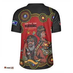 Australia V-Neck Rugby Jerseys Indigenous Culture Naidoc Week Keep The Fire Burning! Blak, Loud & Proud