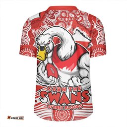 Sydney Swans V-Neck Rugby Jerseys Blazing Spirit Of Victory