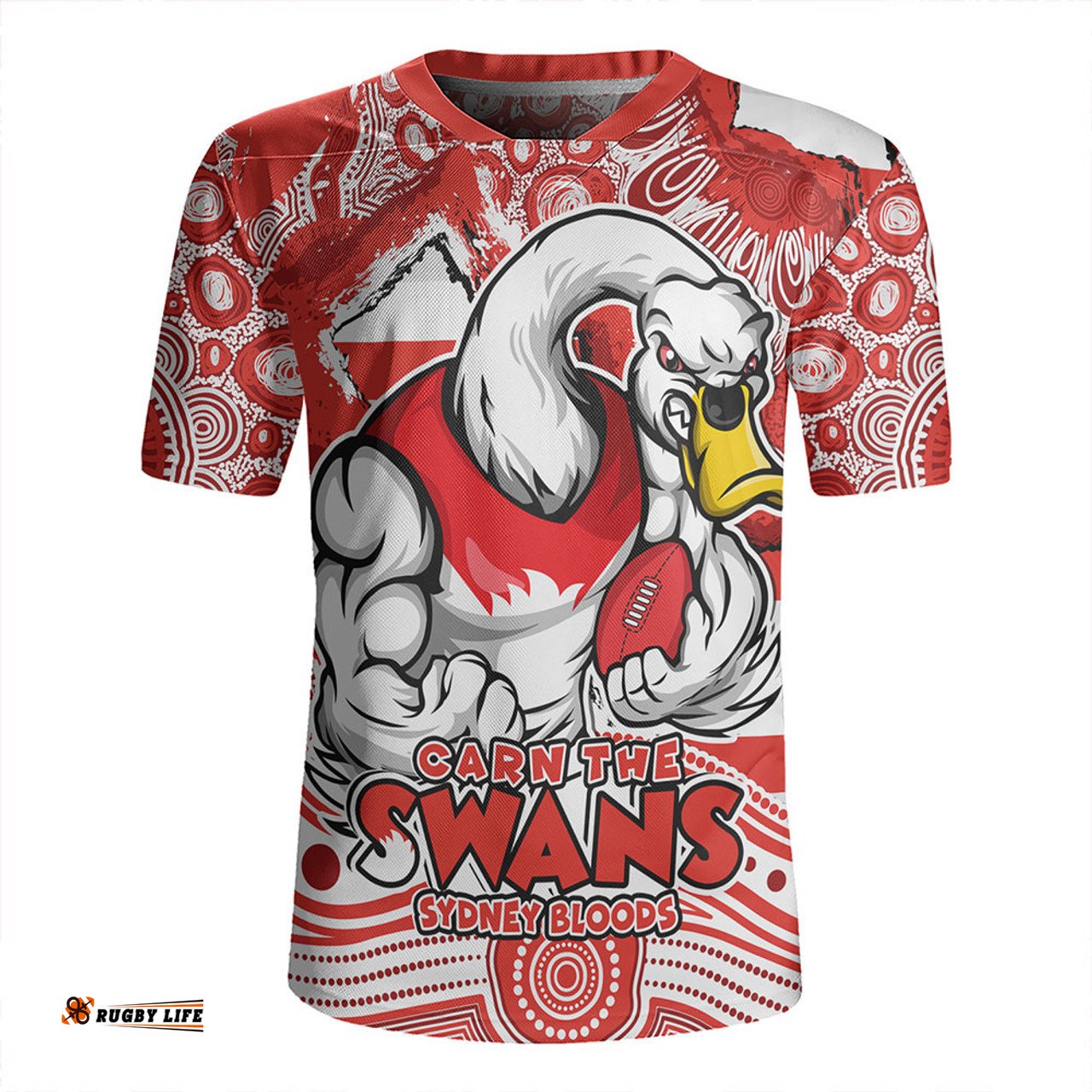 Sydney Swans V-Neck Rugby Jerseys Blazing Spirit Of Victory