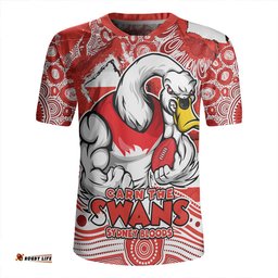 Sydney Swans V-Neck Rugby Jerseys Blazing Spirit Of Victory