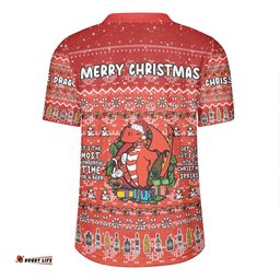 St. George Illawarra Dragons Christmas Custom V-Neck Rugby Jerseys - Chrissie Spirit V-Neck Rugby Jerseys