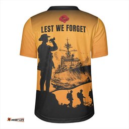 Australia V-Neck Rugby Jerseys Lest We Forget Navy Anzac