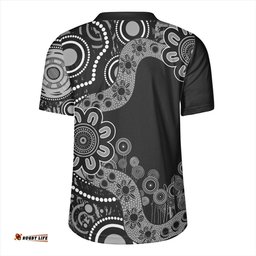 Australia V-Neck Rugby Jerseys Aboriginal Indigenous Dot Painting