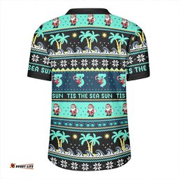 Australia Sunny Christmas By The Sea Black Rugby Jersey