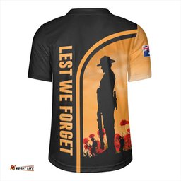 Australia Lest We Forget Style In My Heart Rugby Jersey