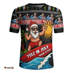 Australia Santa's Yule Wave Ride Rugby Jersey
