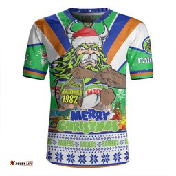 Canberra Raiders Christmas Custom Canberra Viking Santa Aussie Big Things Rugby Jersey
