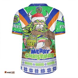 Canberra Raiders Christmas Custom Canberra Viking Santa Aussie Big Things Rugby Jersey