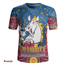 Brisbane Broncos Custom Custom With Aboriginal Inspired Style Of Dot Painting Patterns Rugby Jersey