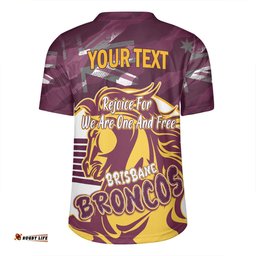 Brisbane Broncos Happy Australia Day We Are One And Free Rugby Jersey