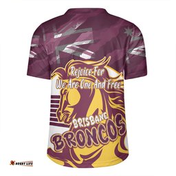 Brisbane Broncos Happy Australia Day We Are One And Free Rugby Jersey
