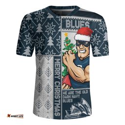 Carlton Merry Christmas Knit Style Festive Spirit Rugby Jersey
