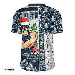 Carlton Merry Christmas Knit Style Festive Spirit Rugby Jersey