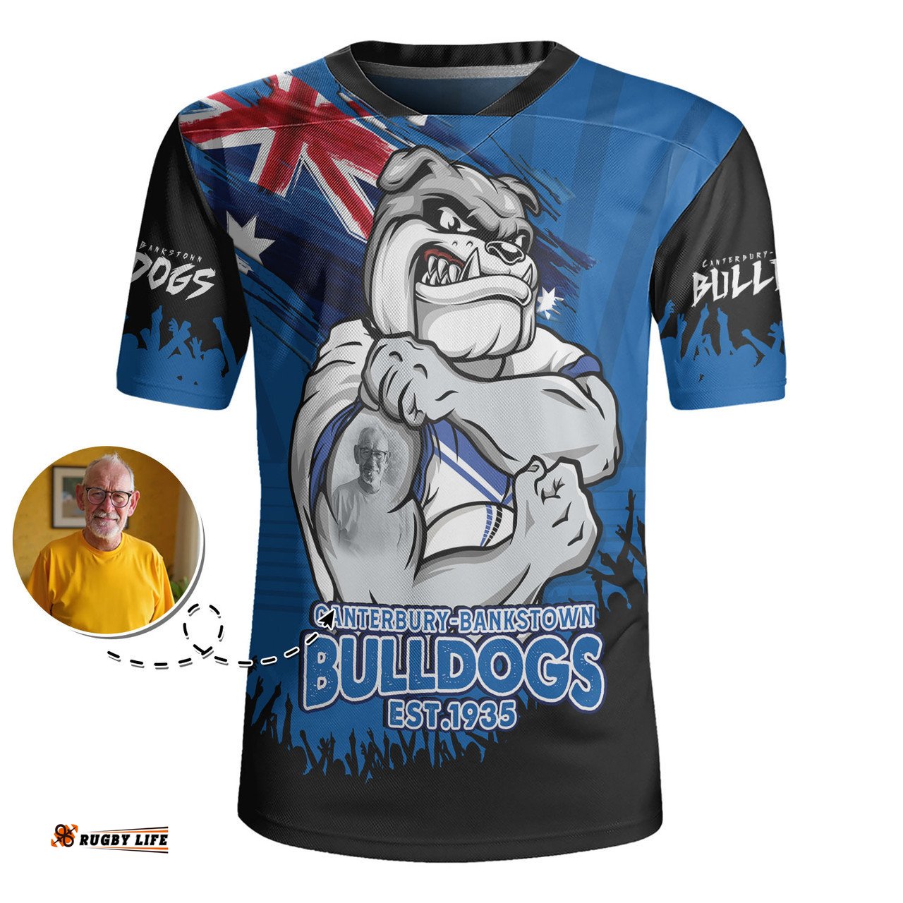 Canterbury Bankstown Bulldogs Heart Of A Fighter Tough And Fearless Rugby Jersey
