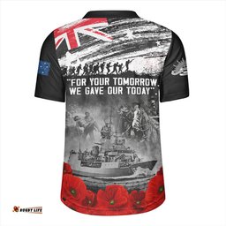 Australia We Gave Our Today Anzac Day Memorial Rugby Jersey