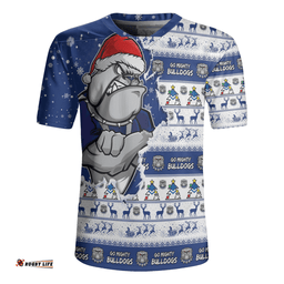 Canterbury Bankstown Bulldogs Merry Christmas Our Beloved Team Scratch Style Rugby Jersey