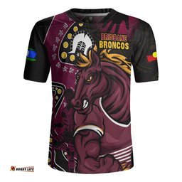 Brisbane Broncos NAIDOC Indigenous Warrior Spirit Rugby Jersey