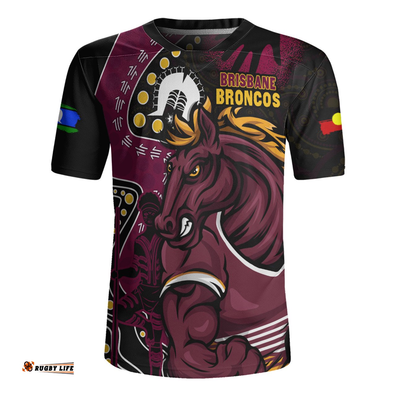 Brisbane Broncos NAIDOC Indigenous Warrior Spirit Rugby Jersey