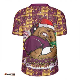 Brisbane Broncos Merry Ugly Christmas Comic Style Rugby Jersey