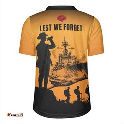 Australia Lest We Forget Navy Anzac Rugby Jersey