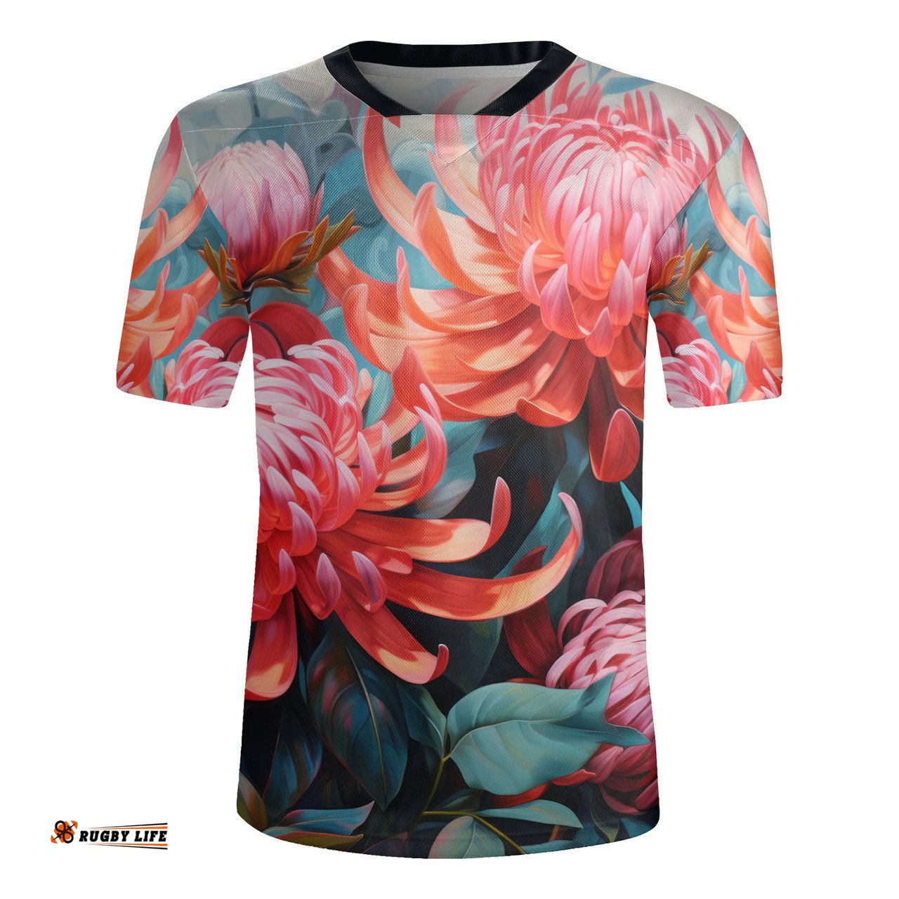 Australia Waratah Waratah Oil Painting Abstract Ver5 Rugby Jersey