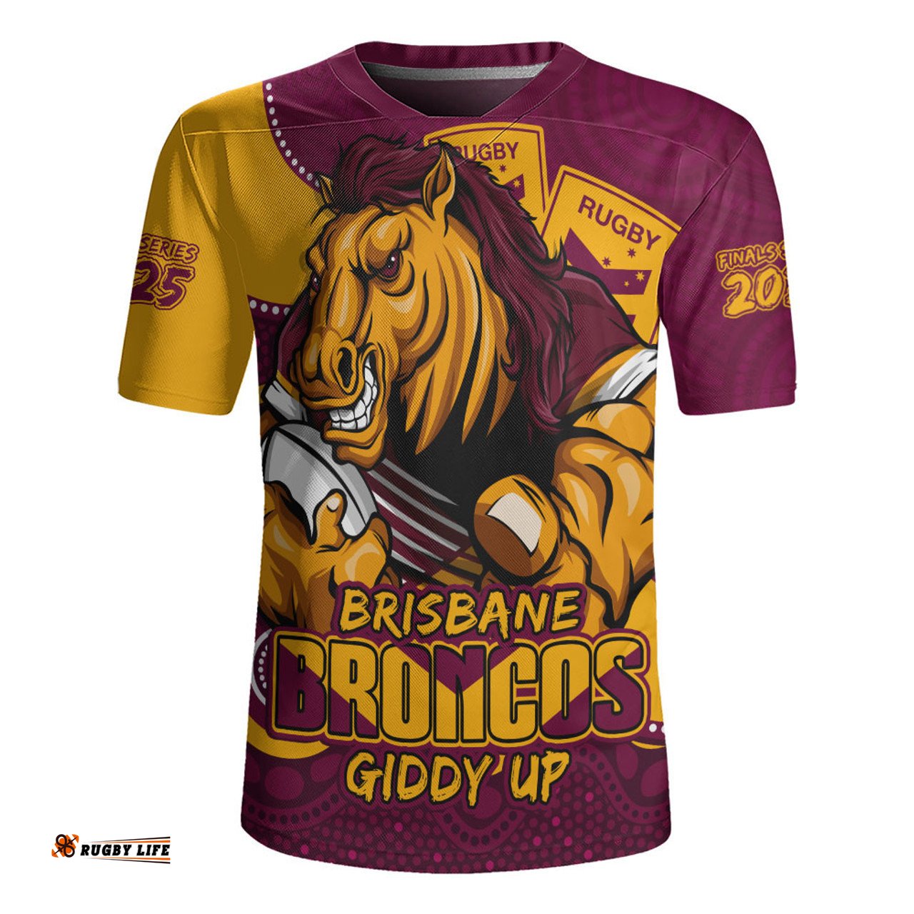 Brisbane Broncos Battle For Glory Rugby Finals Edition Rugby Jersey