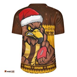 Hawthorn Merry Christmas Down Under Footy Power Style Rugby Jersey