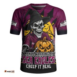 Manly Warringah Sea Eagles Dark Moon Rugby Halloween Battle Edition Rugby Jersey