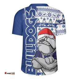 Canterbury Bankstown Bulldogs Merry Ugly Xmas Nordic Pattern Style Rugby Jersey