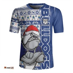 Canterbury Bankstown Bulldogs Merry Ugly Xmas Nordic Pattern Style Rugby Jersey