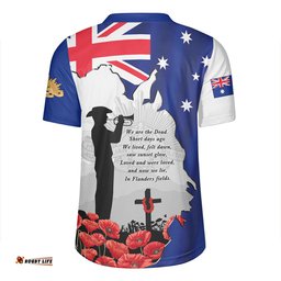 Australia On This Remembrance Day Lest We Forget In Flanders Fields Rugby Jersey