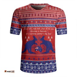 Australian Christmas Carol Christmas Jingle Bells Ugly Style Rugby Jersey