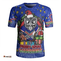 New Zealand Warriors Christmas Custom Merry Christmas Our Beloved Team With Aboriginal Dot Art Pattern Rugby Jersey