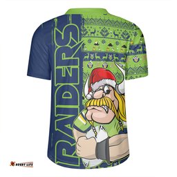 Canberra Raiders Merry Ugly Xmas Nordic Pattern Style Rugby Jersey