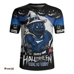 Geelong Cats Dark Pumpkin Halloween Spirit Rugby Jersey