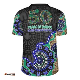 Indigenous Australian Aboriginal NAIDOC Fifty Years Cultural Celebration Edition Rugby Jersey