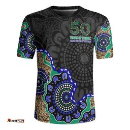 Indigenous Australian Aboriginal NAIDOC Fifty Years Cultural Celebration Edition Rugby Jersey