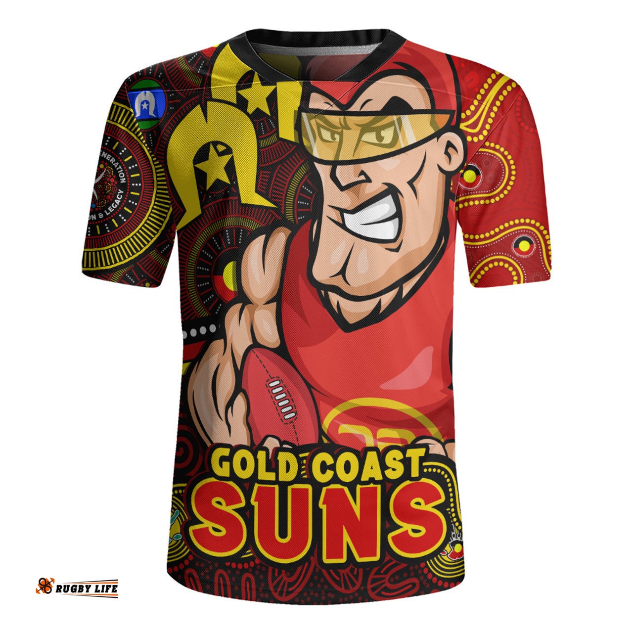 Gold Coast SUNS NAIDOC Spirit Of Country Rugby Jersey