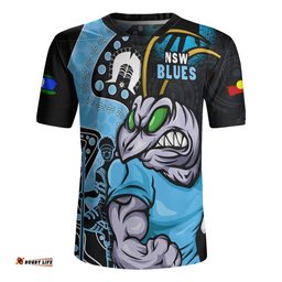 New South Wales Blues NAIDOC Indigenous Warrior Spirit Rugby Jersey
