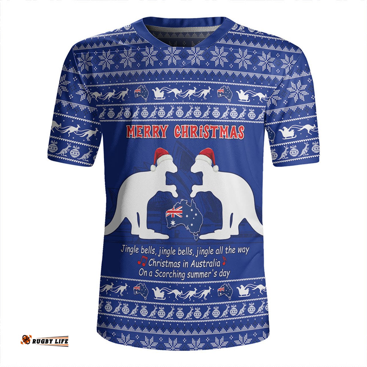 Australia Scorching Australia Christmas Rugby Jersey