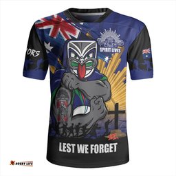 New Zealand Warriors Fearless ANZAC Defender Rugby Jersey
