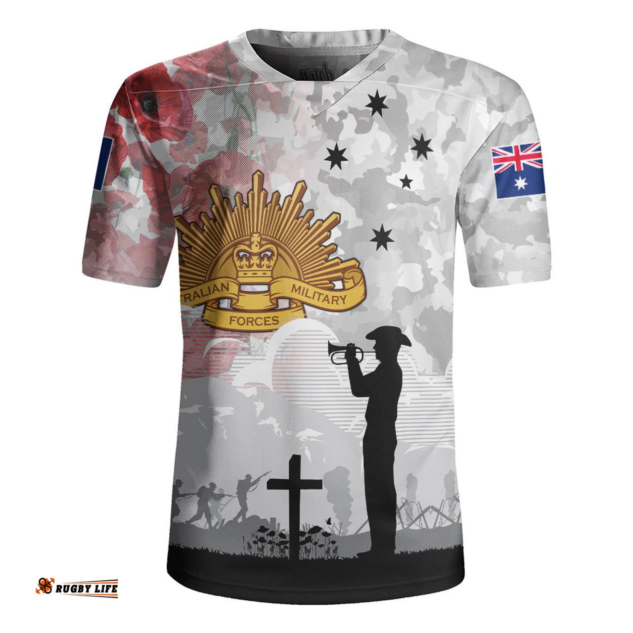 Australia We Will Remember Them Anzac Day Rugby Jersey