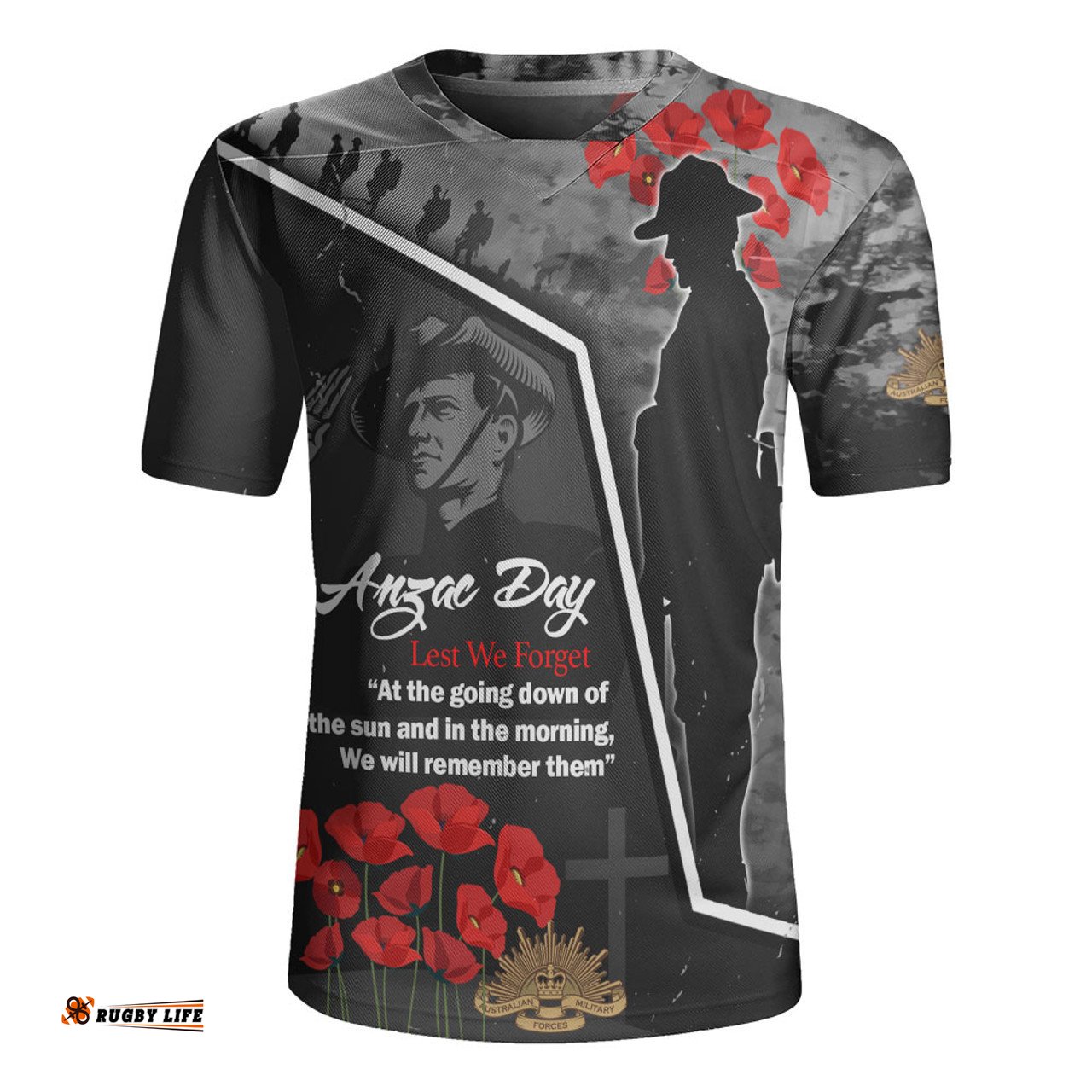 Australia Remembering The Anzacs Rugby Jersey