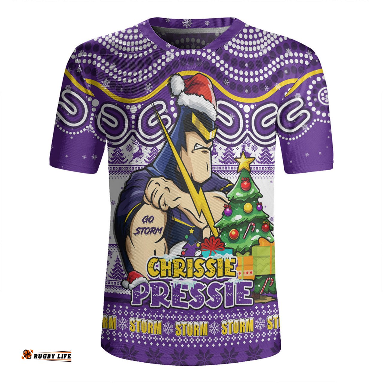Melbourne Storm Aussie Ugly Christmas For Die Hard Fan Supporters Rugby Jersey
