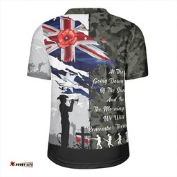 Australia Remembrance Day Lest We Forget Australian Military Tribute Green Rugby Jersey