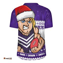Fremantle Merry Christmas Down Under Footy Power Style Rugby Jersey